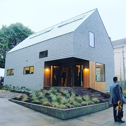 Rooftop community solar array — Columbus House, New Haven, Connecticut.